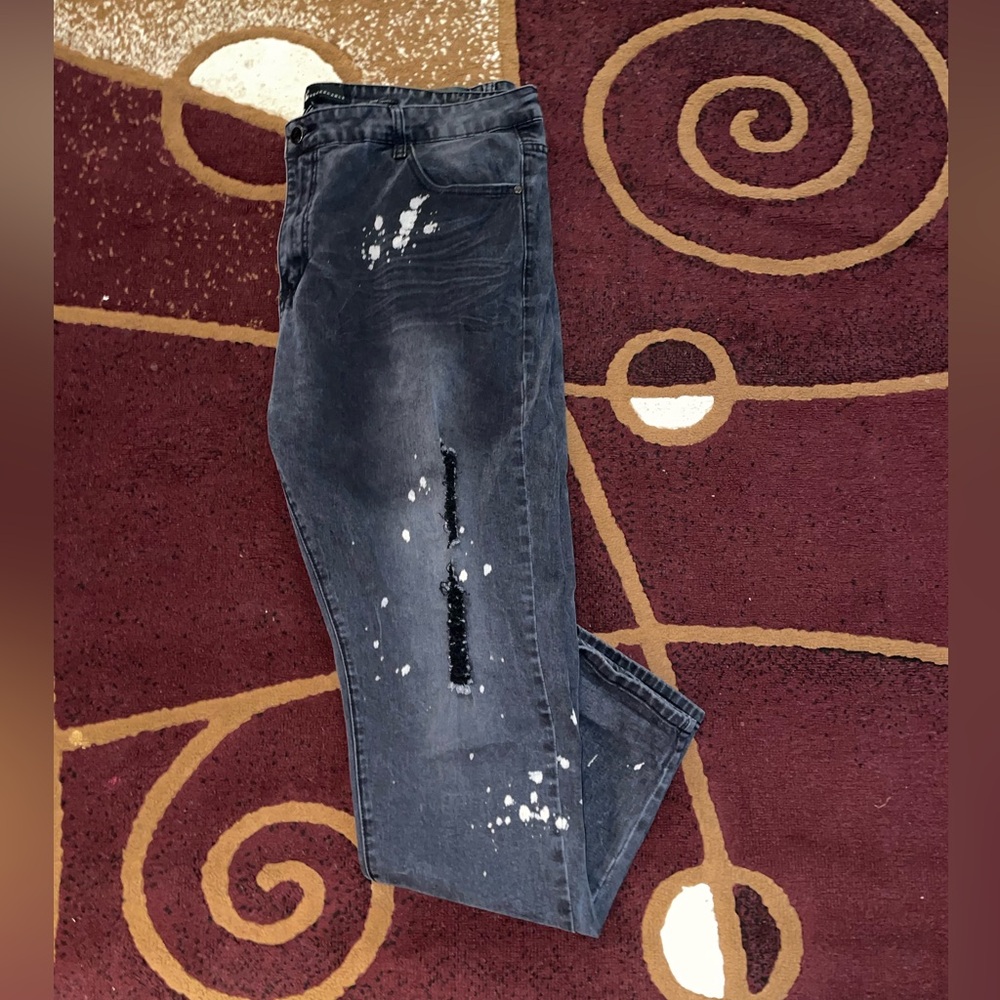 Men Stylish Black Distressed jeans